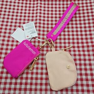 Lululemon Pink and Rose Wristlet